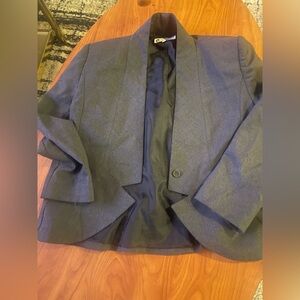 Ada Charcoal Gray Blazer